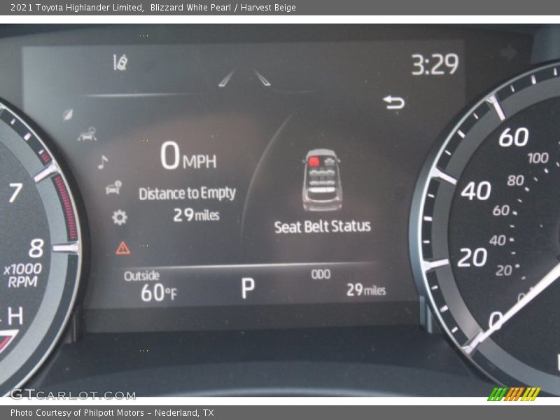 Blizzard White Pearl / Harvest Beige 2021 Toyota Highlander Limited