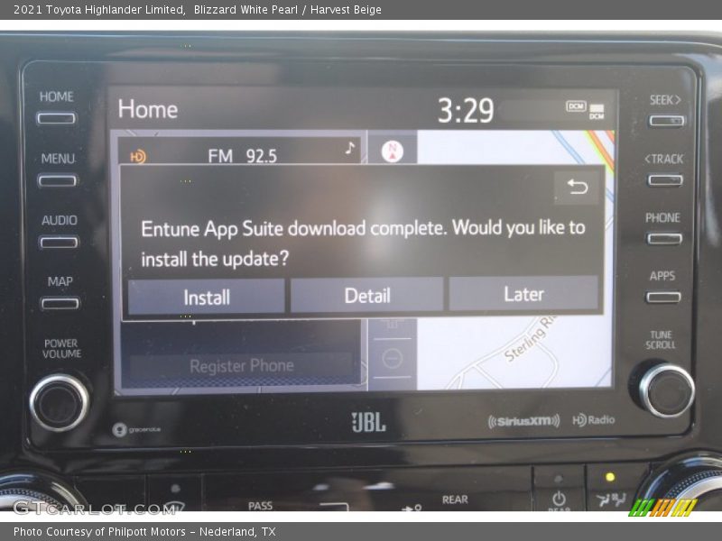 Blizzard White Pearl / Harvest Beige 2021 Toyota Highlander Limited