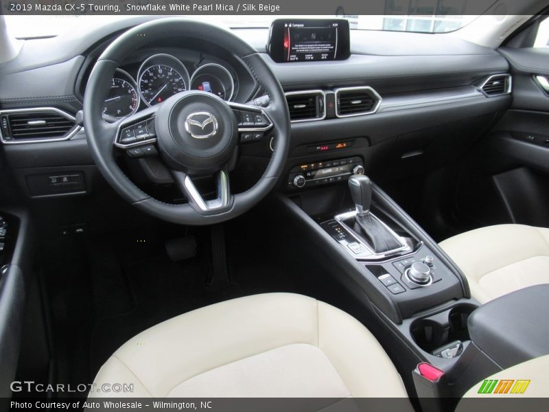Snowflake White Pearl Mica / Silk Beige 2019 Mazda CX-5 Touring