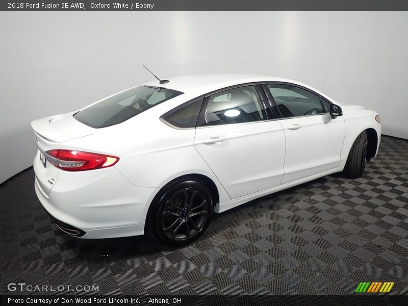 Oxford White / Ebony 2018 Ford Fusion SE AWD