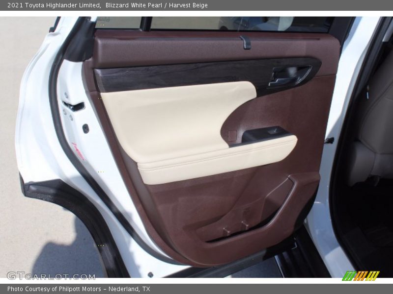 Blizzard White Pearl / Harvest Beige 2021 Toyota Highlander Limited
