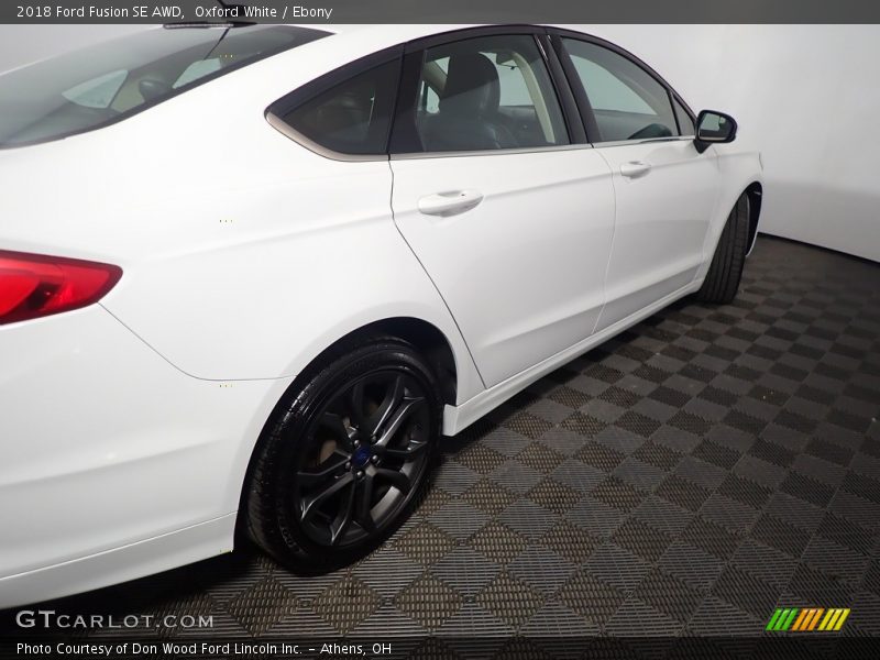 Oxford White / Ebony 2018 Ford Fusion SE AWD