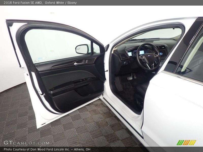 Oxford White / Ebony 2018 Ford Fusion SE AWD