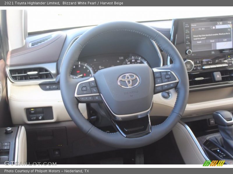 Blizzard White Pearl / Harvest Beige 2021 Toyota Highlander Limited