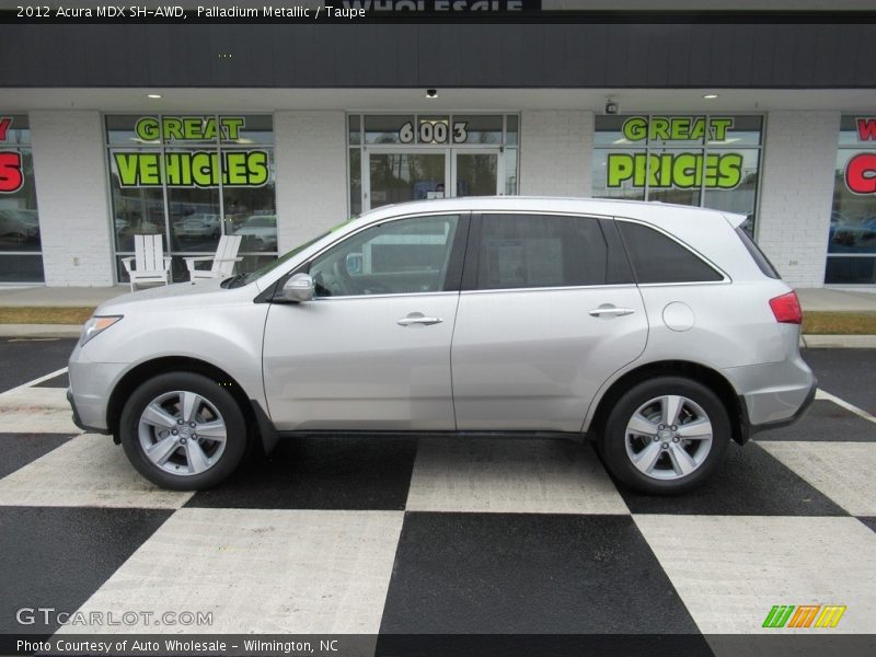 Palladium Metallic / Taupe 2012 Acura MDX SH-AWD