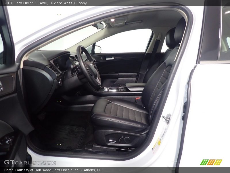 Oxford White / Ebony 2018 Ford Fusion SE AWD