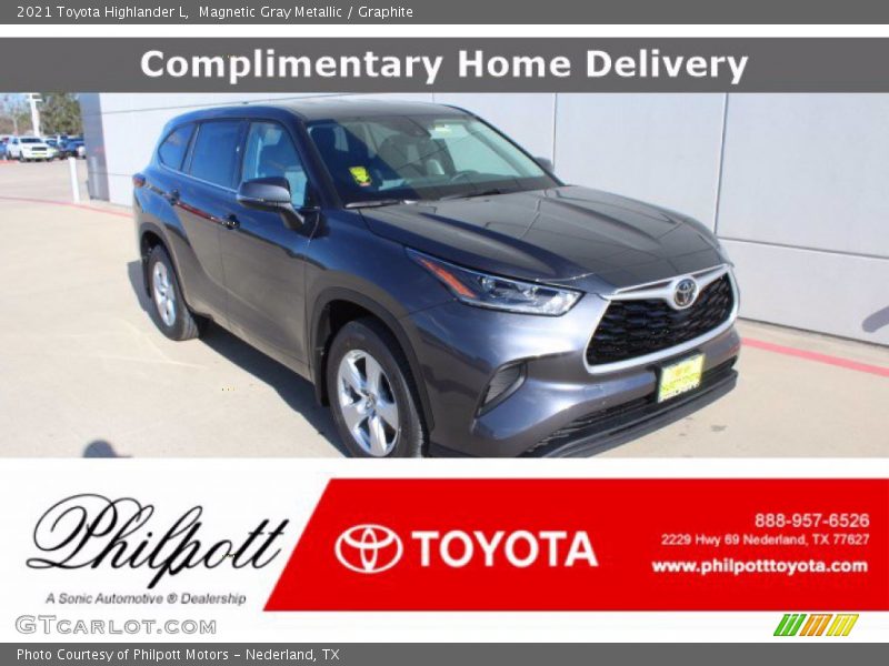 Magnetic Gray Metallic / Graphite 2021 Toyota Highlander L