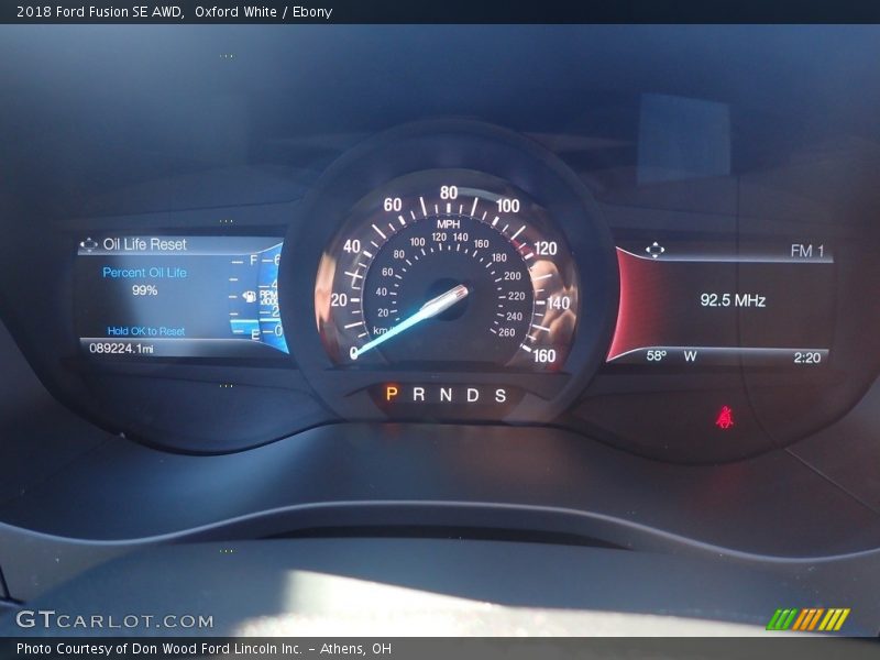  2018 Fusion SE AWD SE AWD Gauges