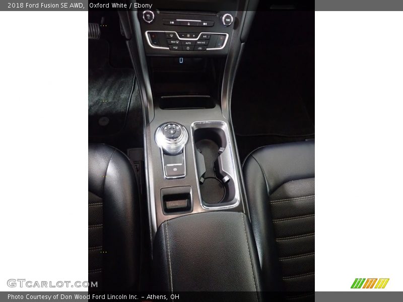 Oxford White / Ebony 2018 Ford Fusion SE AWD