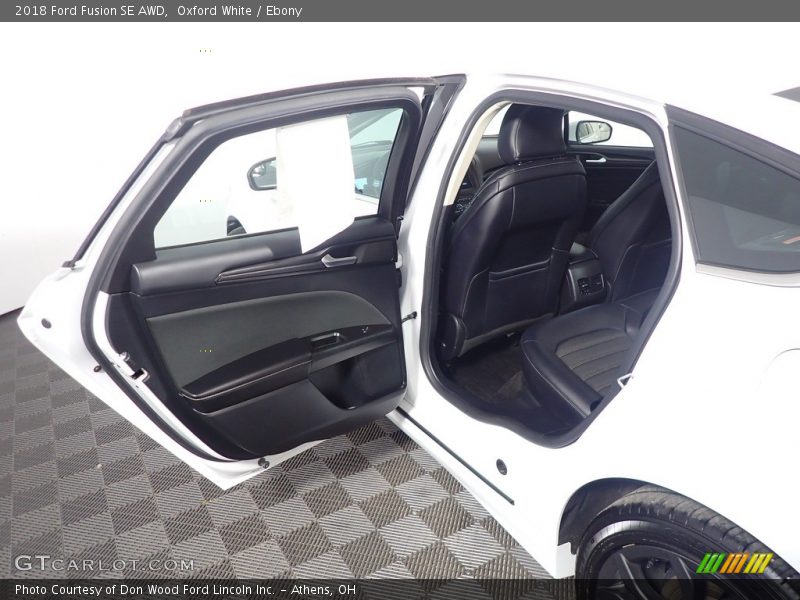 Oxford White / Ebony 2018 Ford Fusion SE AWD