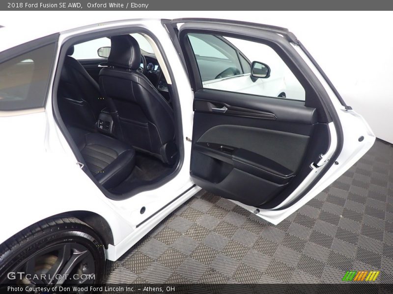Oxford White / Ebony 2018 Ford Fusion SE AWD