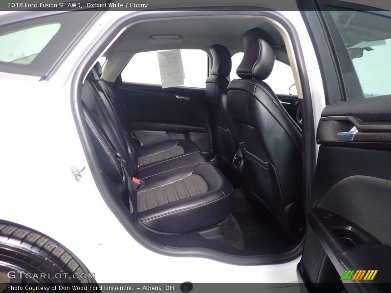 Oxford White / Ebony 2018 Ford Fusion SE AWD