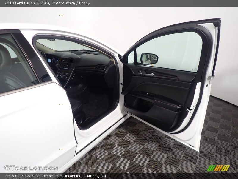 Oxford White / Ebony 2018 Ford Fusion SE AWD