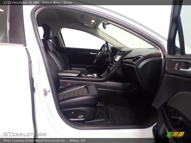 Oxford White / Ebony 2018 Ford Fusion SE AWD