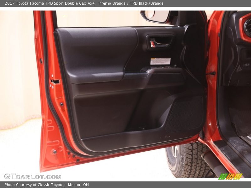 Inferno Orange / TRD Black/Orange 2017 Toyota Tacoma TRD Sport Double Cab 4x4
