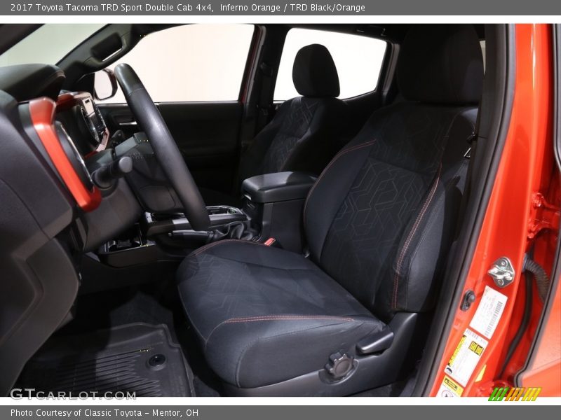 Inferno Orange / TRD Black/Orange 2017 Toyota Tacoma TRD Sport Double Cab 4x4