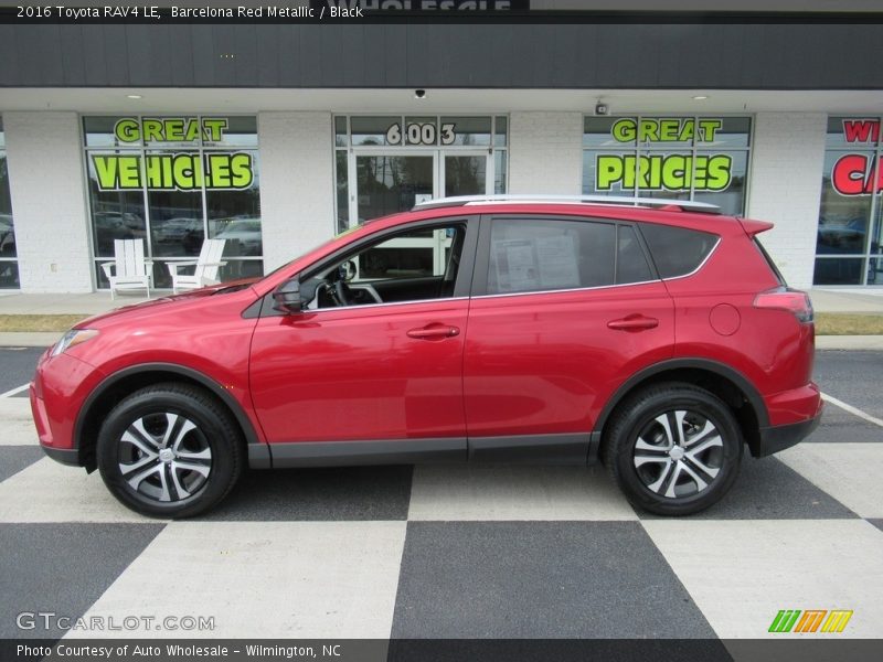 Barcelona Red Metallic / Black 2016 Toyota RAV4 LE