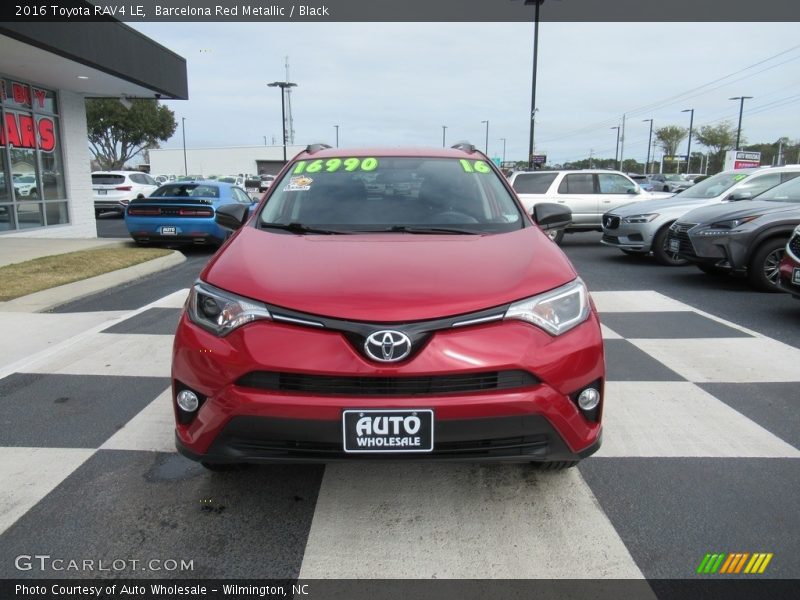 Barcelona Red Metallic / Black 2016 Toyota RAV4 LE