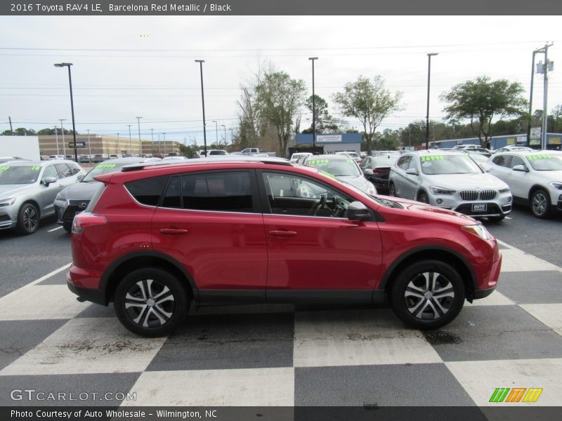 Barcelona Red Metallic / Black 2016 Toyota RAV4 LE