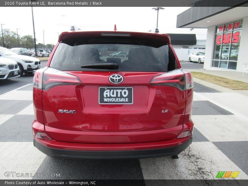 Barcelona Red Metallic / Black 2016 Toyota RAV4 LE