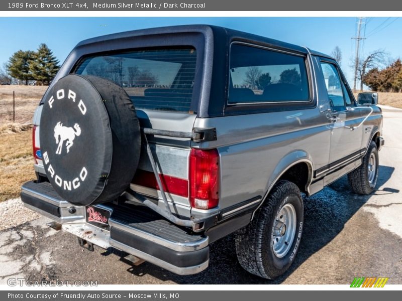 Medium Silver Metallic / Dark Charcoal 1989 Ford Bronco XLT 4x4