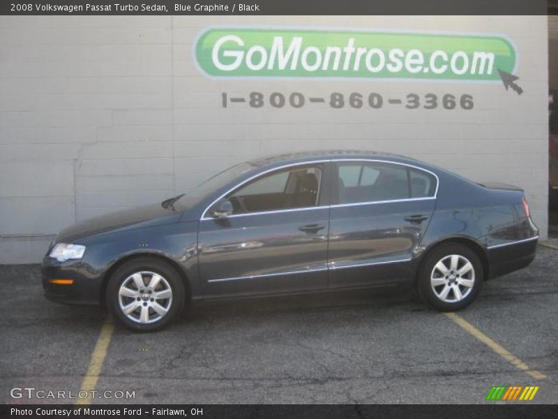 Blue Graphite / Black 2008 Volkswagen Passat Turbo Sedan