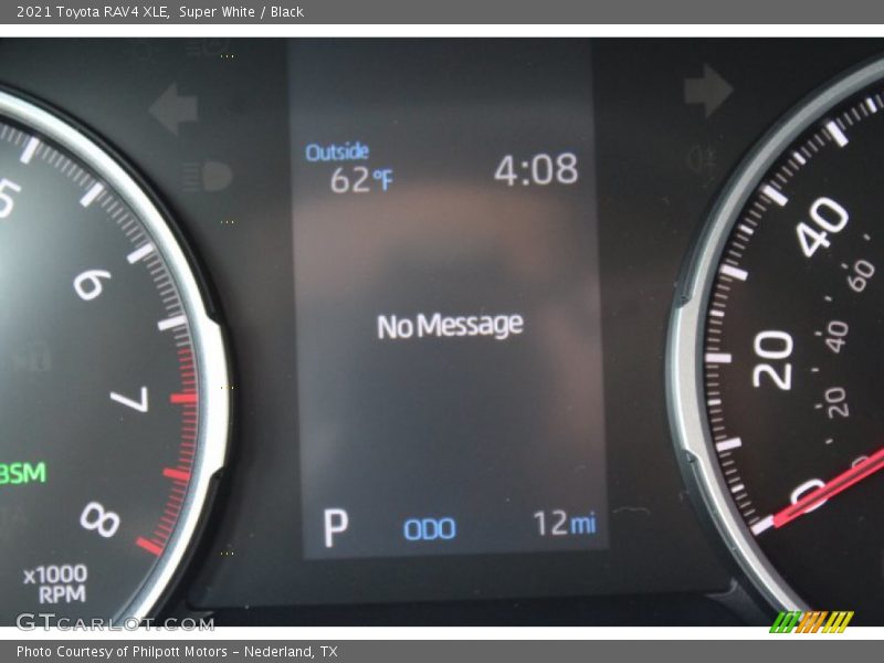 Super White / Black 2021 Toyota RAV4 XLE