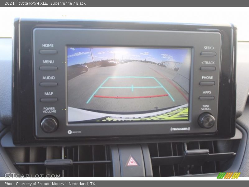 Super White / Black 2021 Toyota RAV4 XLE