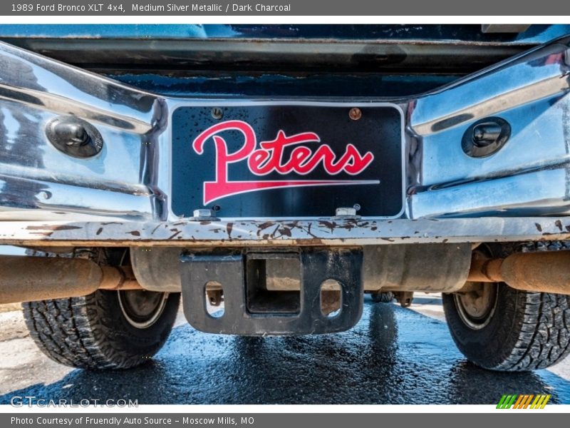 Medium Silver Metallic / Dark Charcoal 1989 Ford Bronco XLT 4x4