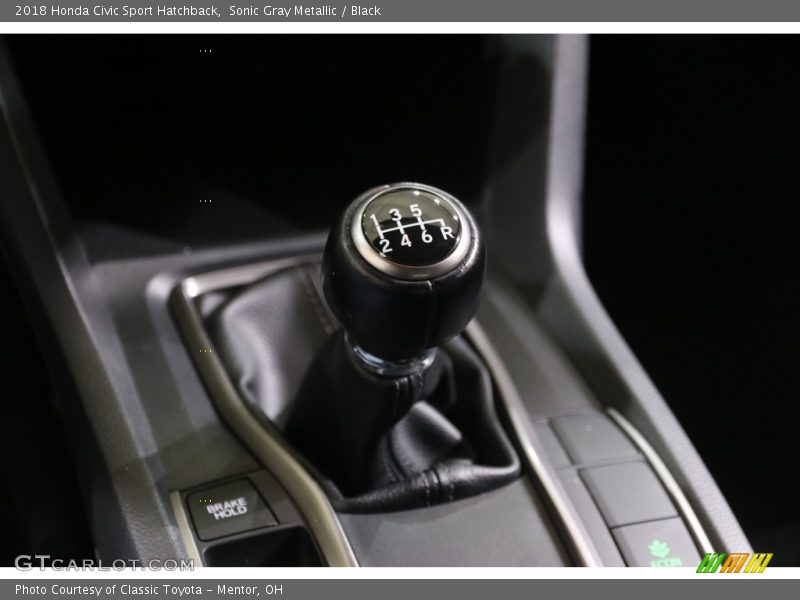 Sonic Gray Metallic / Black 2018 Honda Civic Sport Hatchback