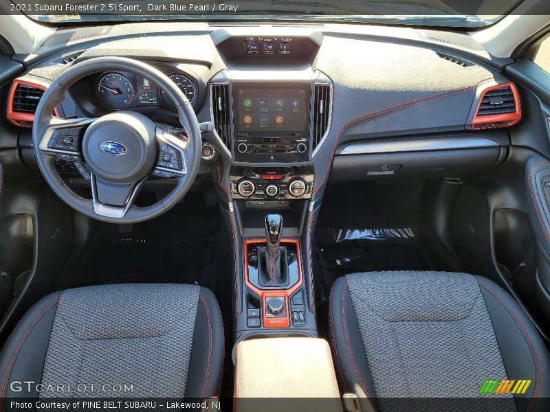 Dark Blue Pearl / Gray 2021 Subaru Forester 2.5i Sport