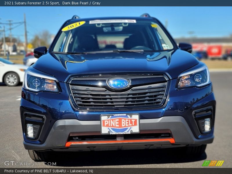 Dark Blue Pearl / Gray 2021 Subaru Forester 2.5i Sport