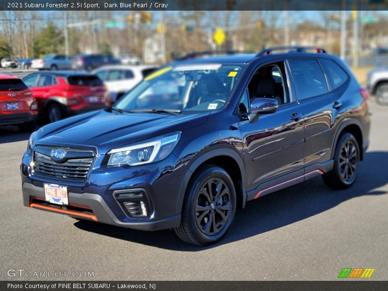 Dark Blue Pearl / Gray 2021 Subaru Forester 2.5i Sport