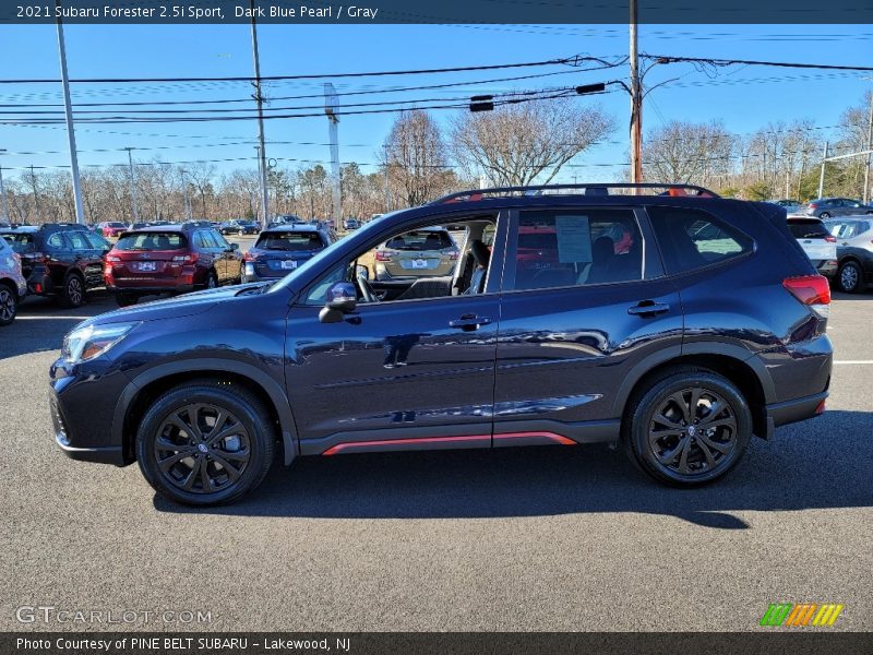 Dark Blue Pearl / Gray 2021 Subaru Forester 2.5i Sport