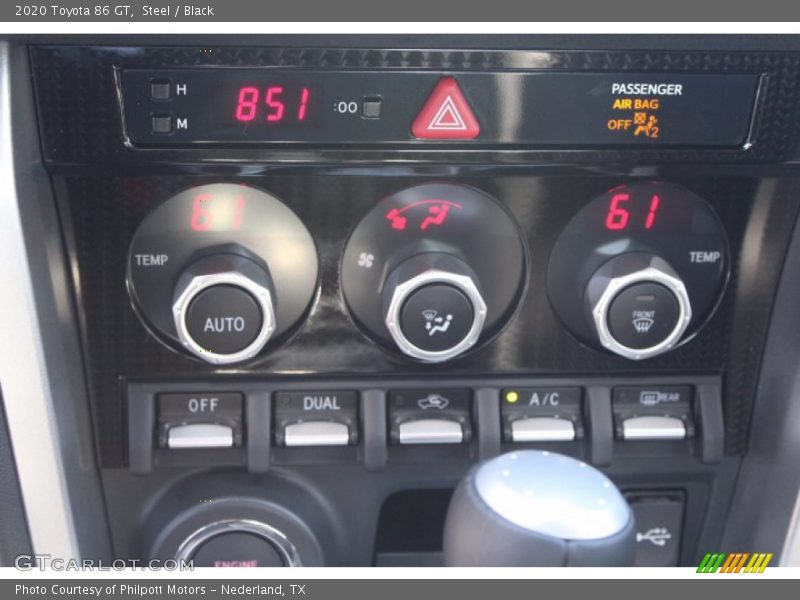 Controls of 2020 86 GT