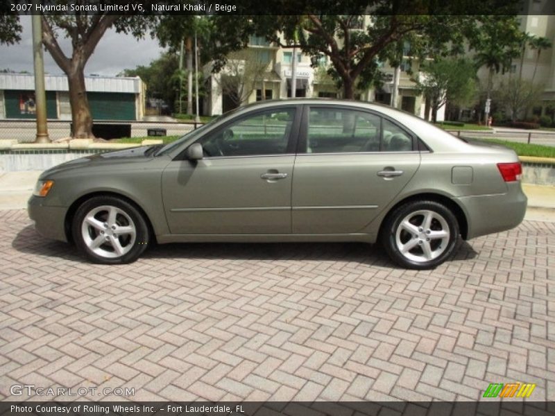 Natural Khaki / Beige 2007 Hyundai Sonata Limited V6