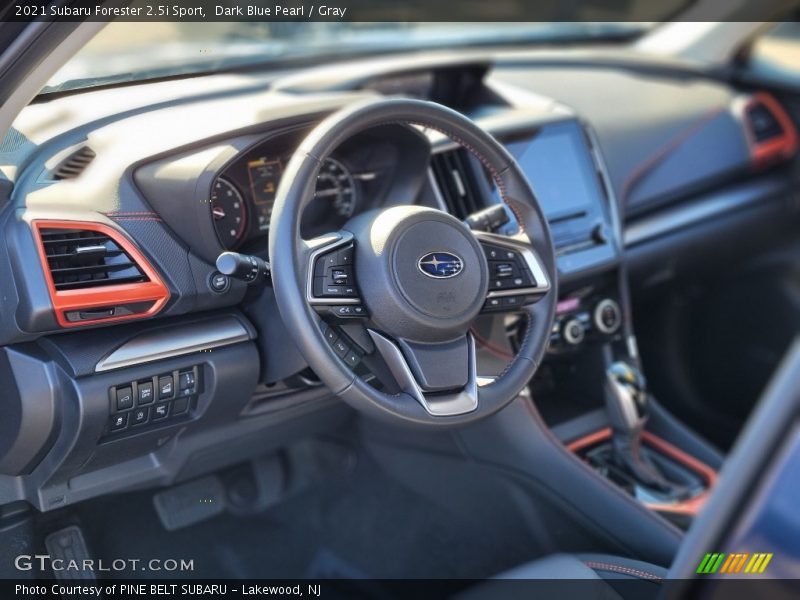 Dark Blue Pearl / Gray 2021 Subaru Forester 2.5i Sport