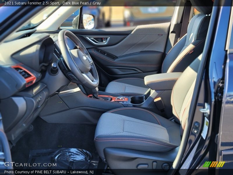 Dark Blue Pearl / Gray 2021 Subaru Forester 2.5i Sport