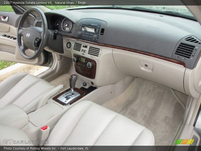 Natural Khaki / Beige 2007 Hyundai Sonata Limited V6