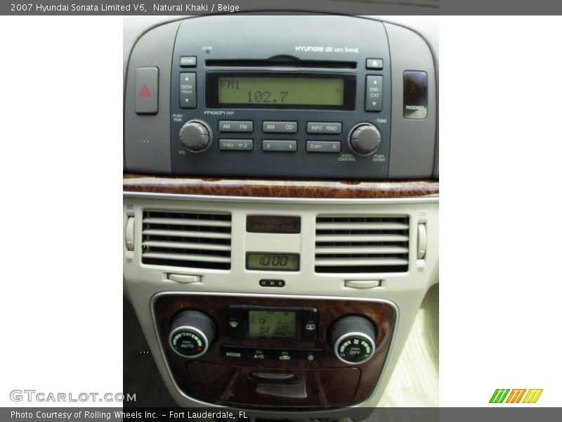 Natural Khaki / Beige 2007 Hyundai Sonata Limited V6
