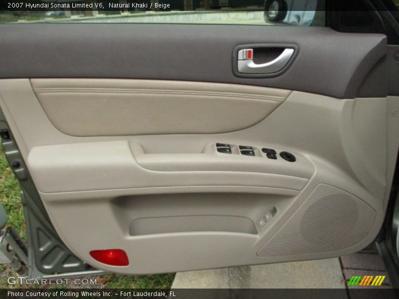 Natural Khaki / Beige 2007 Hyundai Sonata Limited V6