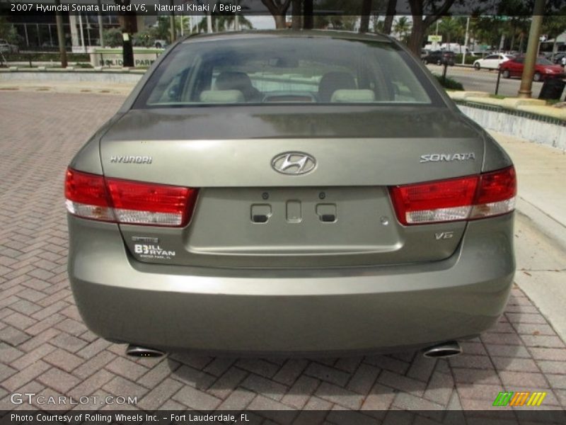 Natural Khaki / Beige 2007 Hyundai Sonata Limited V6