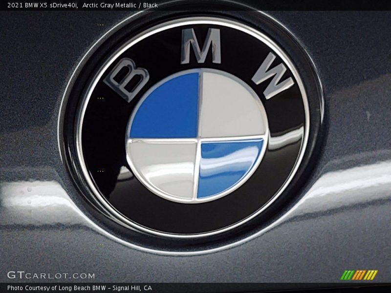 Arctic Gray Metallic / Black 2021 BMW X5 sDrive40i