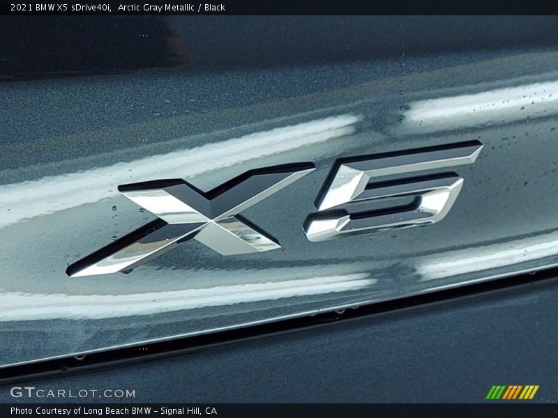 Arctic Gray Metallic / Black 2021 BMW X5 sDrive40i