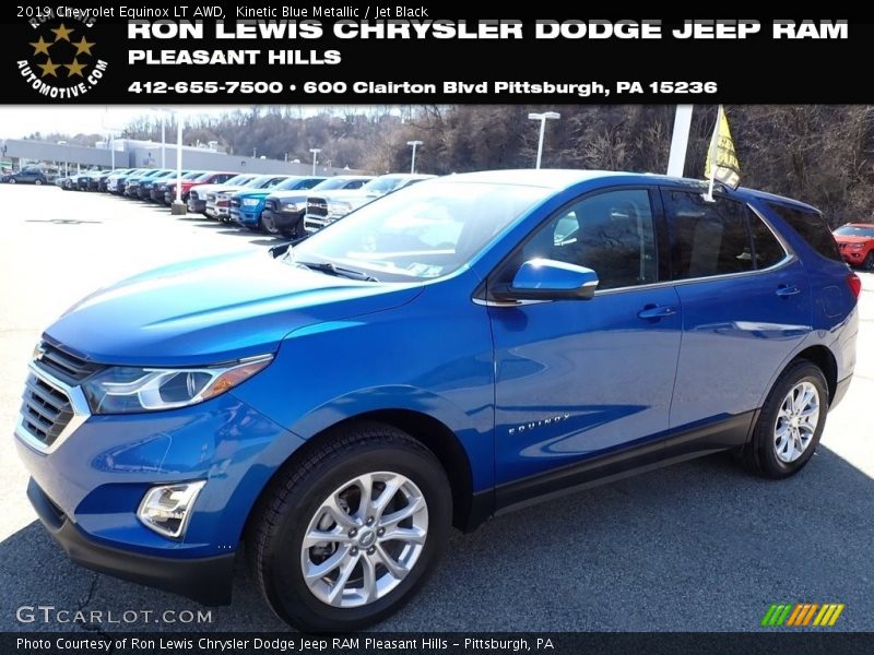 Kinetic Blue Metallic / Jet Black 2019 Chevrolet Equinox LT AWD