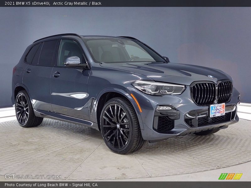 Arctic Gray Metallic / Black 2021 BMW X5 sDrive40i