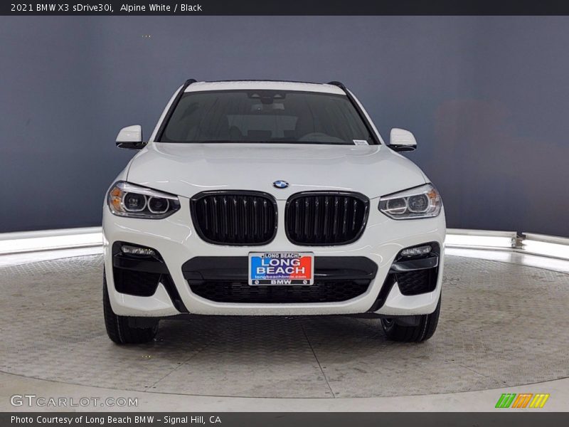 Alpine White / Black 2021 BMW X3 sDrive30i