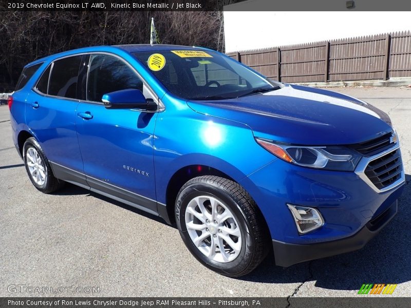 Kinetic Blue Metallic / Jet Black 2019 Chevrolet Equinox LT AWD