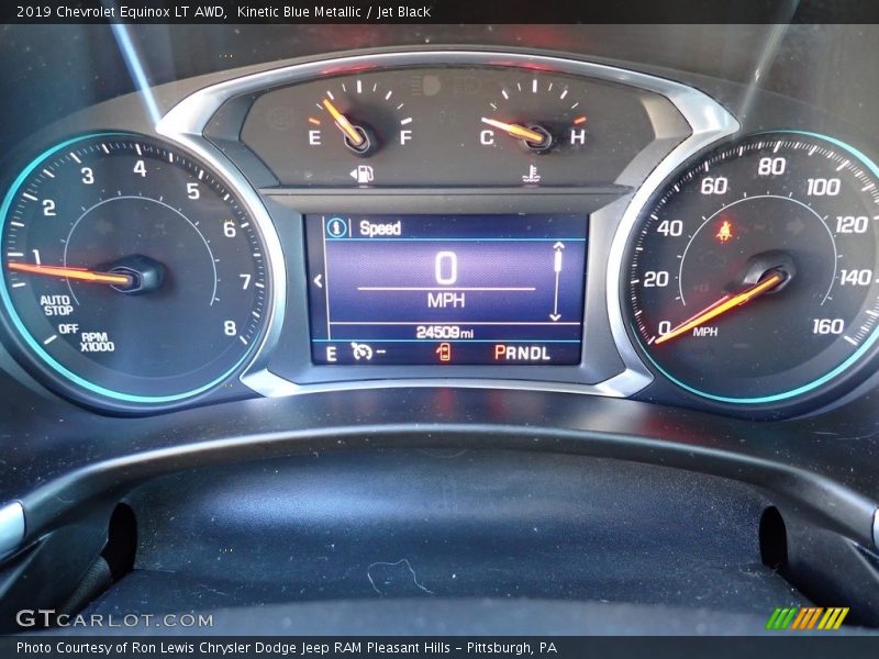 Kinetic Blue Metallic / Jet Black 2019 Chevrolet Equinox LT AWD