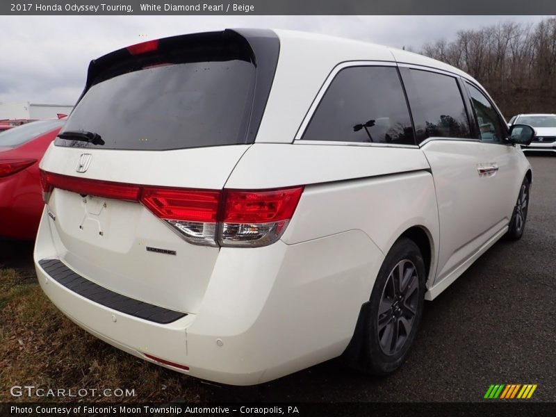 White Diamond Pearl / Beige 2017 Honda Odyssey Touring